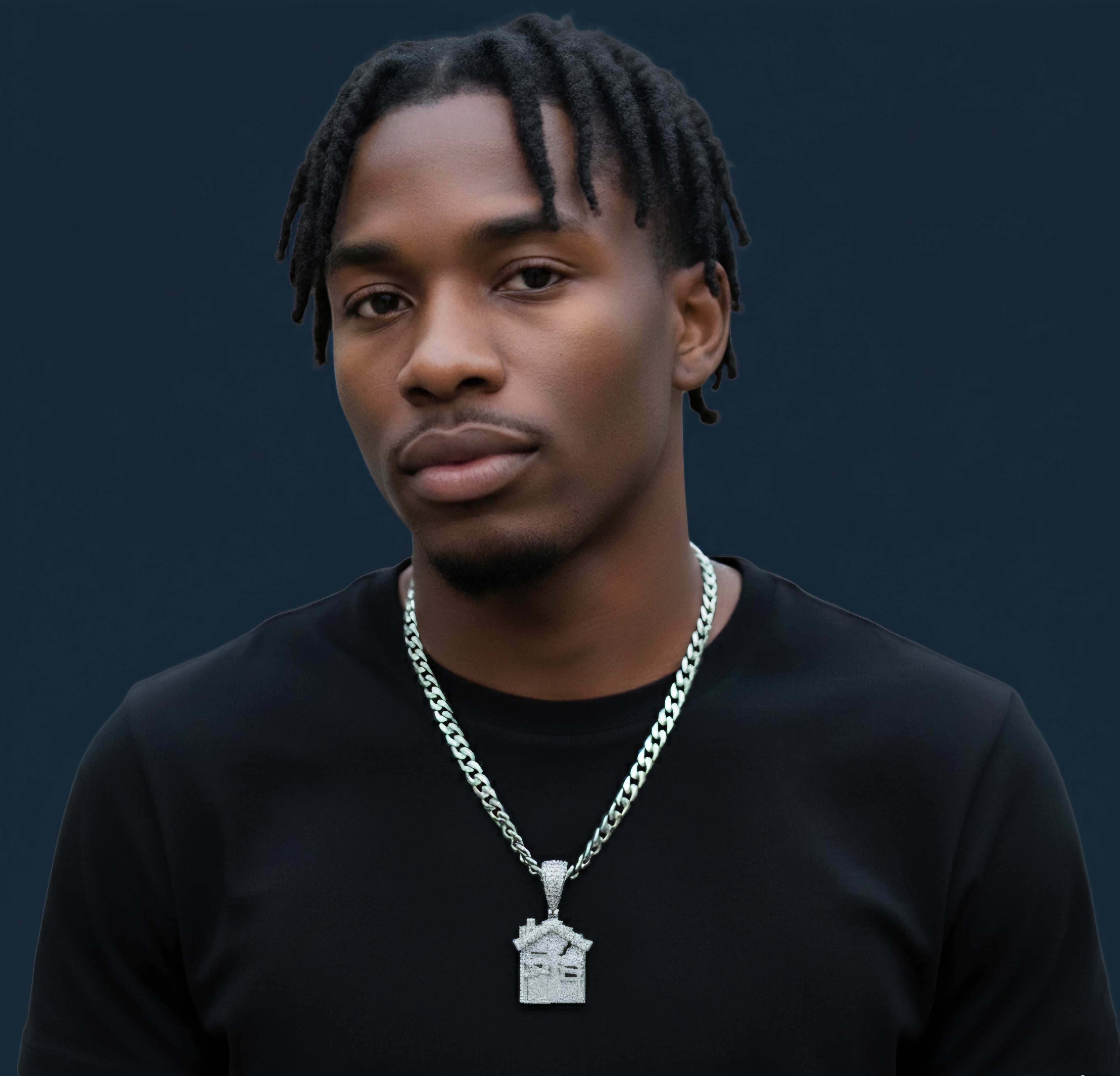 925 Silver Moissanite Trap House Pendant 3.00 CTW at Flawless Jewelry