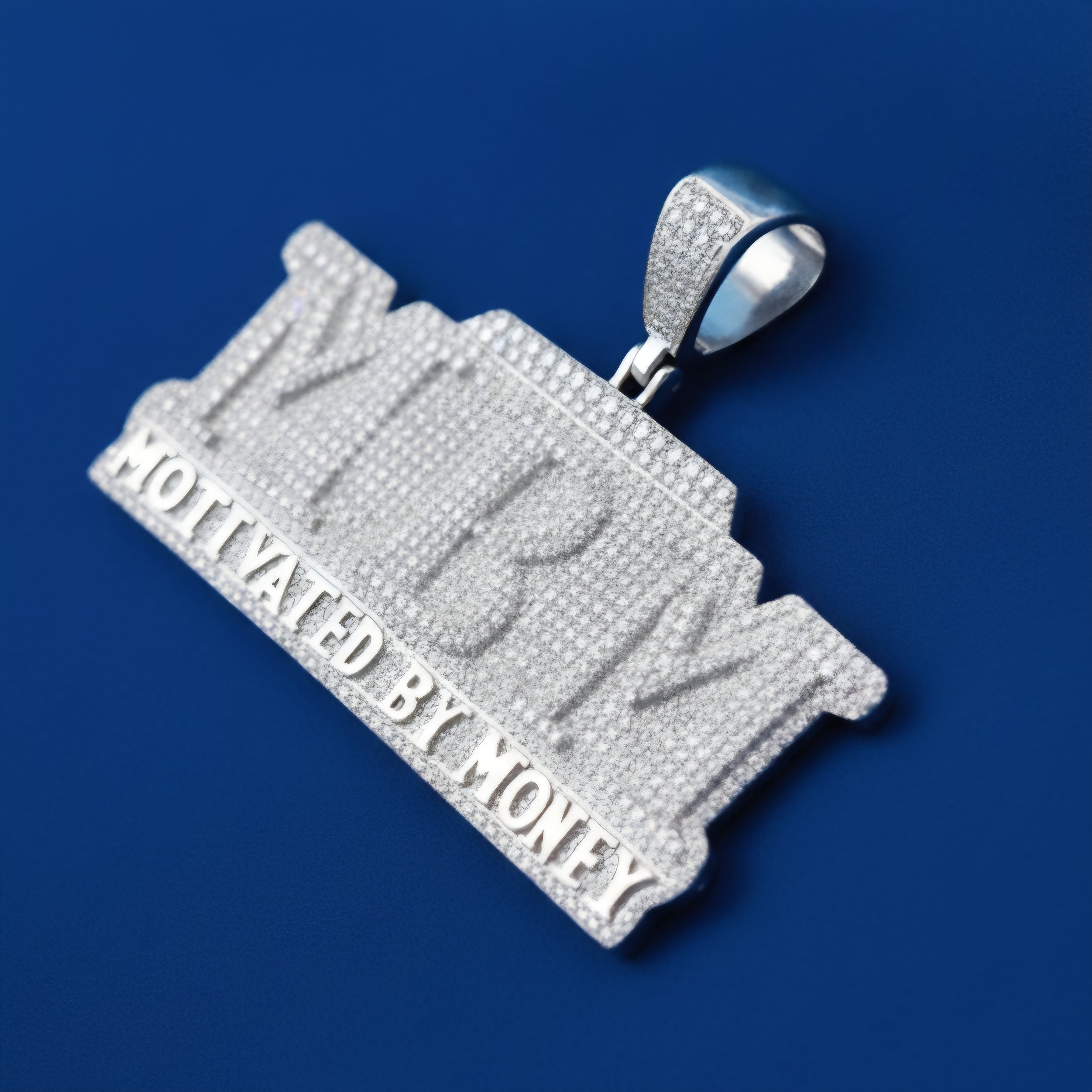 925 Silver Moissanite MBM Pendant 6.80 CTW at Flawless Jewelry