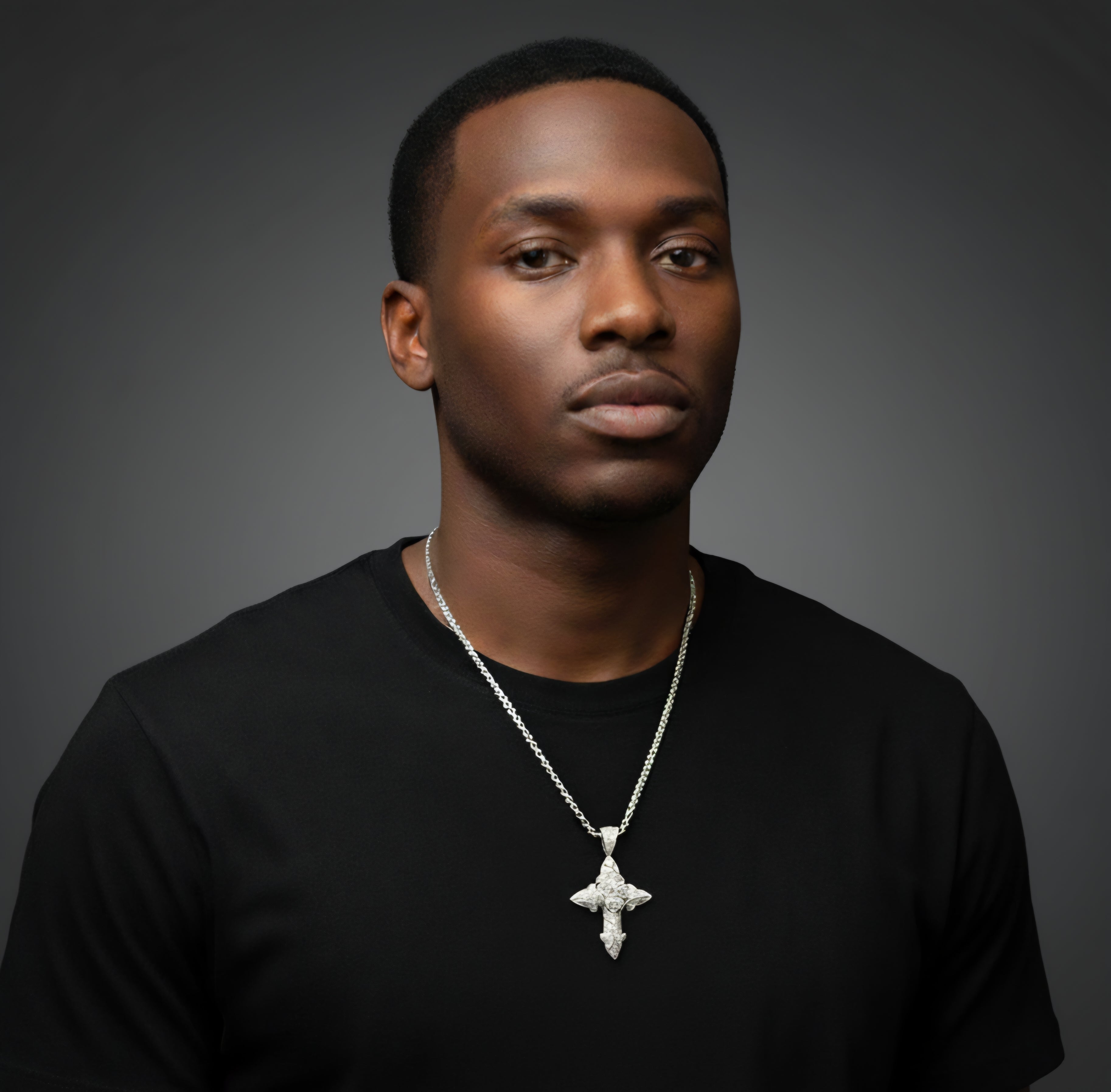 925 Silver Moissanite Rose Flower Jesus Pendant 31.52 CTW at Flawless Jewelry