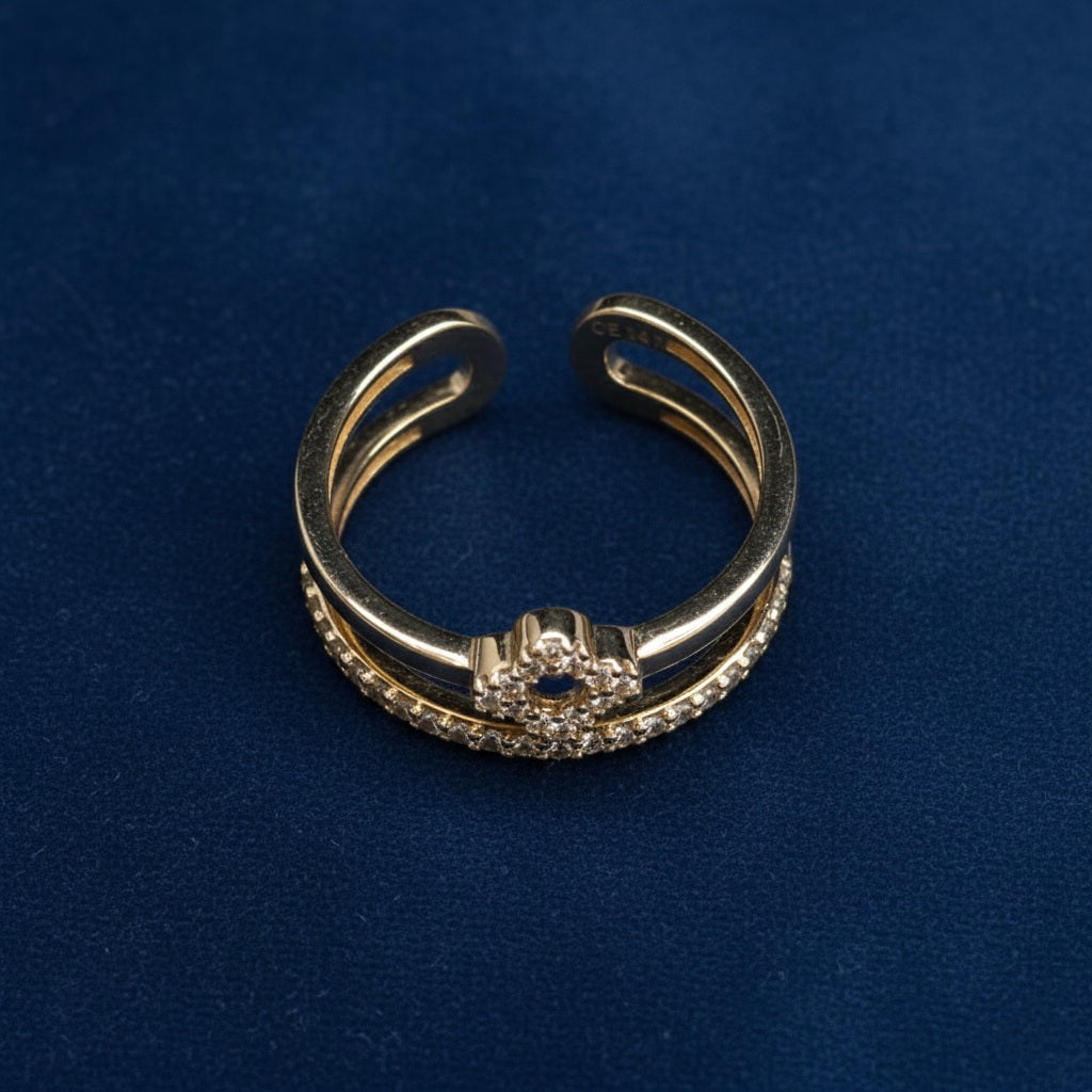 14K Gold Adjustable Women's Ring