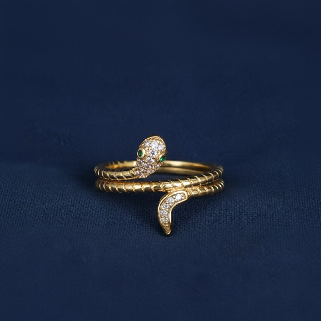 14k Gold Snake Ring