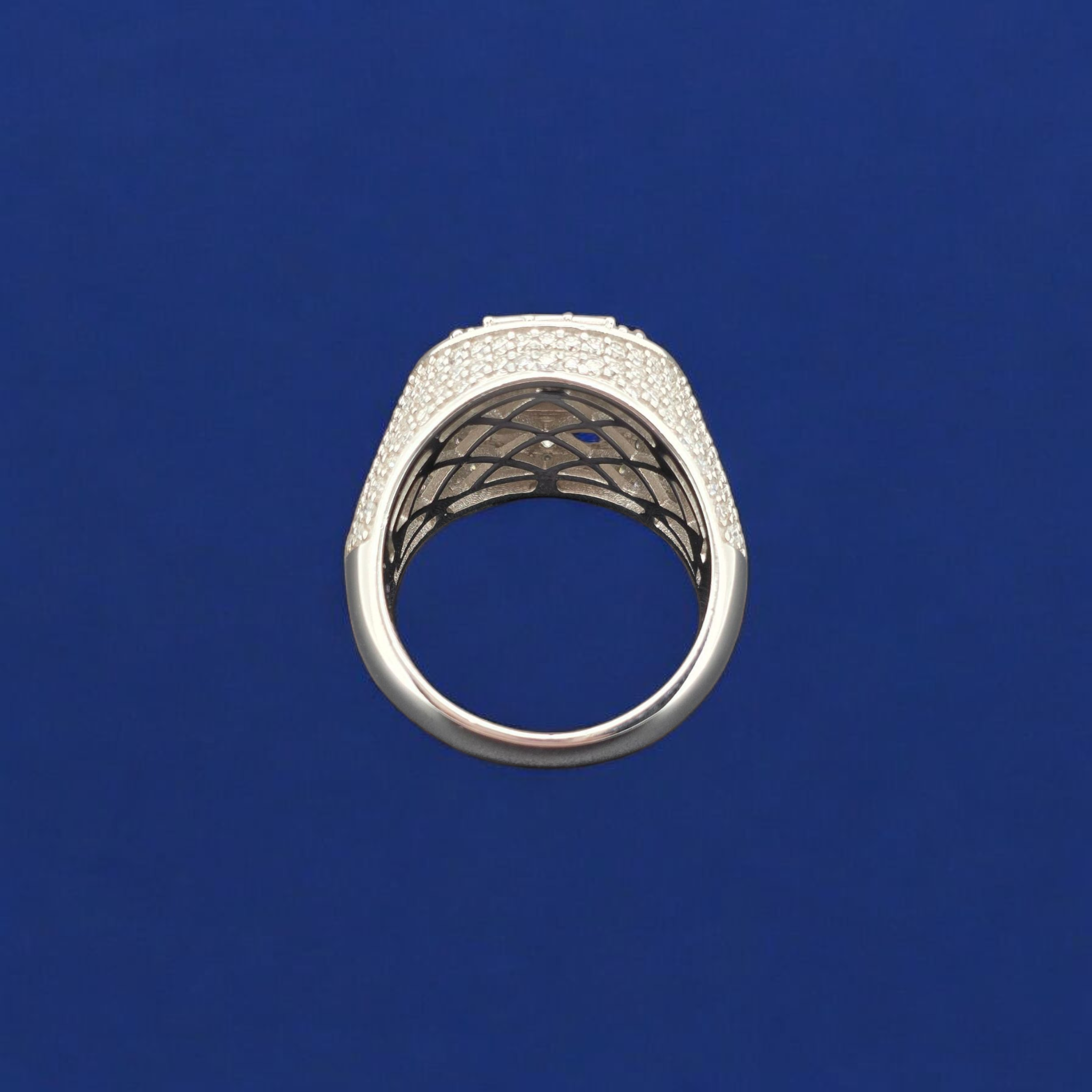925 Silver Moissanite Signet Ring