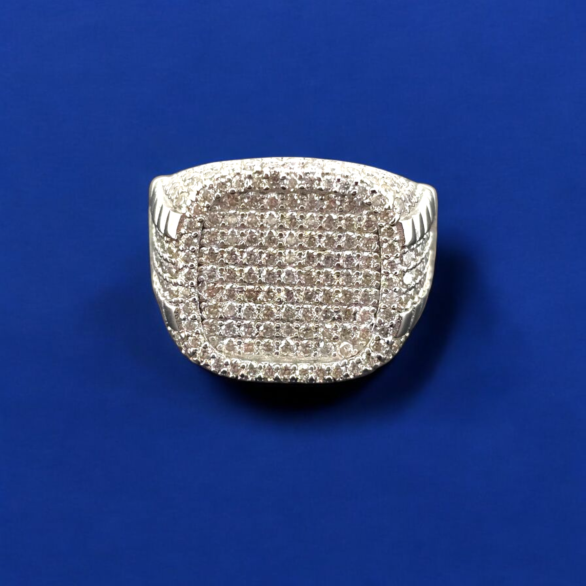 925 Silver Moissanite Signet Ring