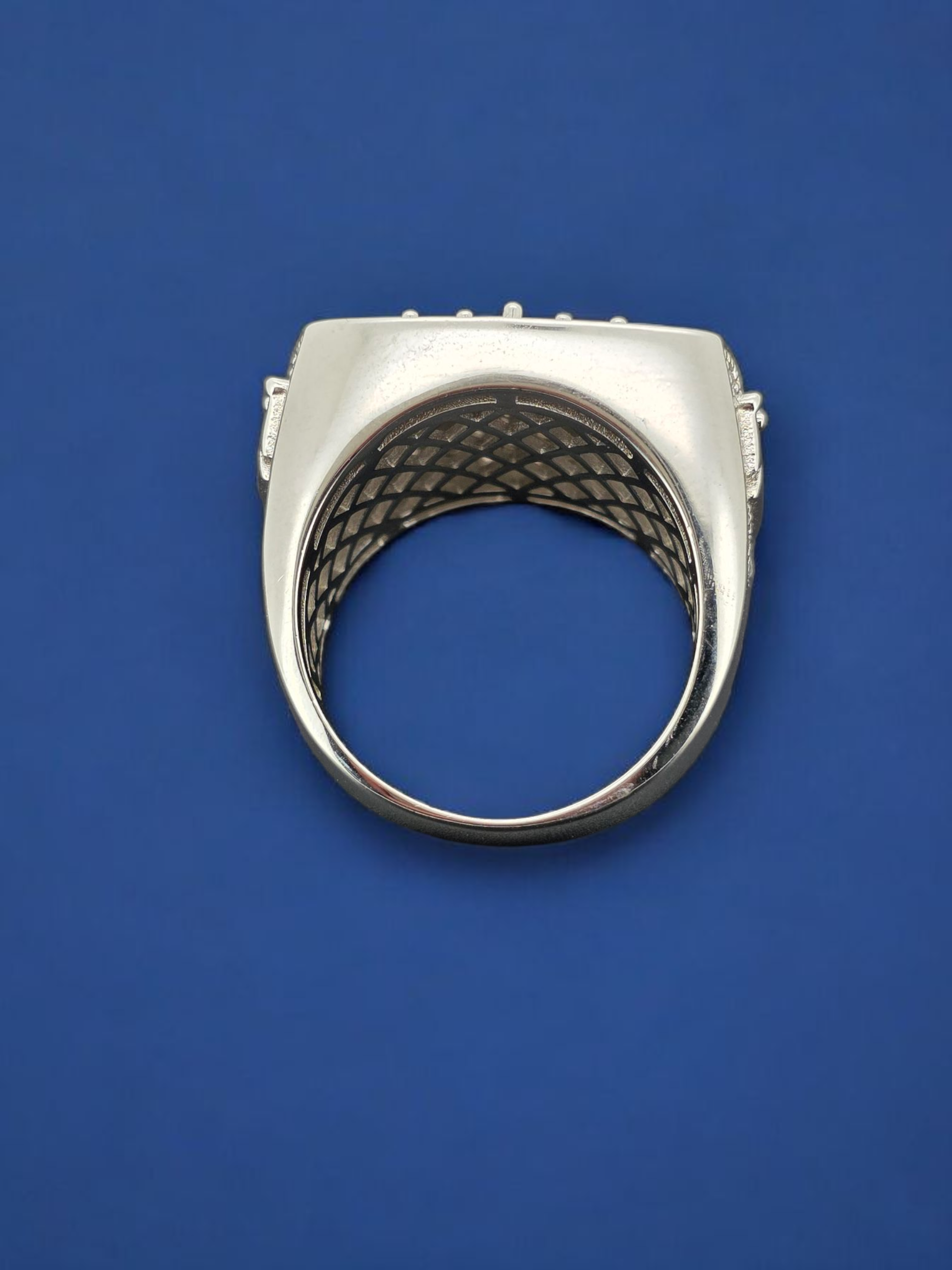 925 Silver Moissanite King Ring