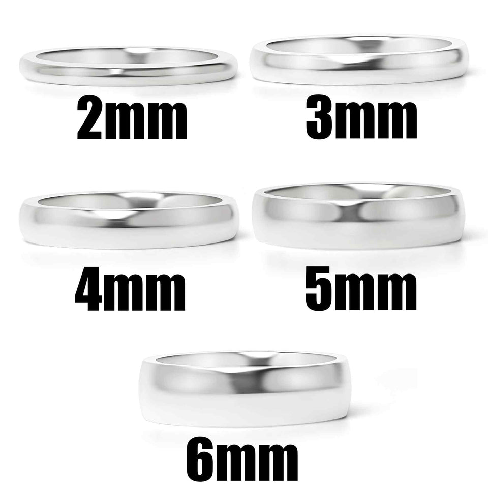 Stainless Steel Customized Name Rings