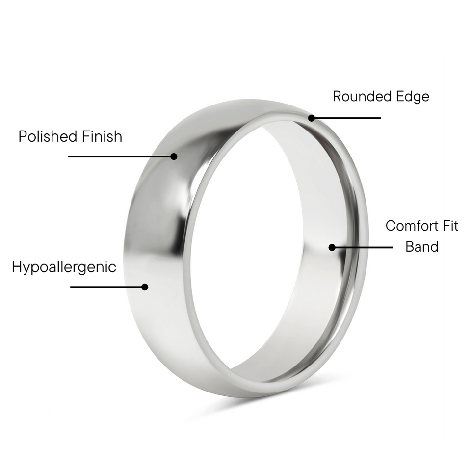 Stainless Steel Customized Name Rings