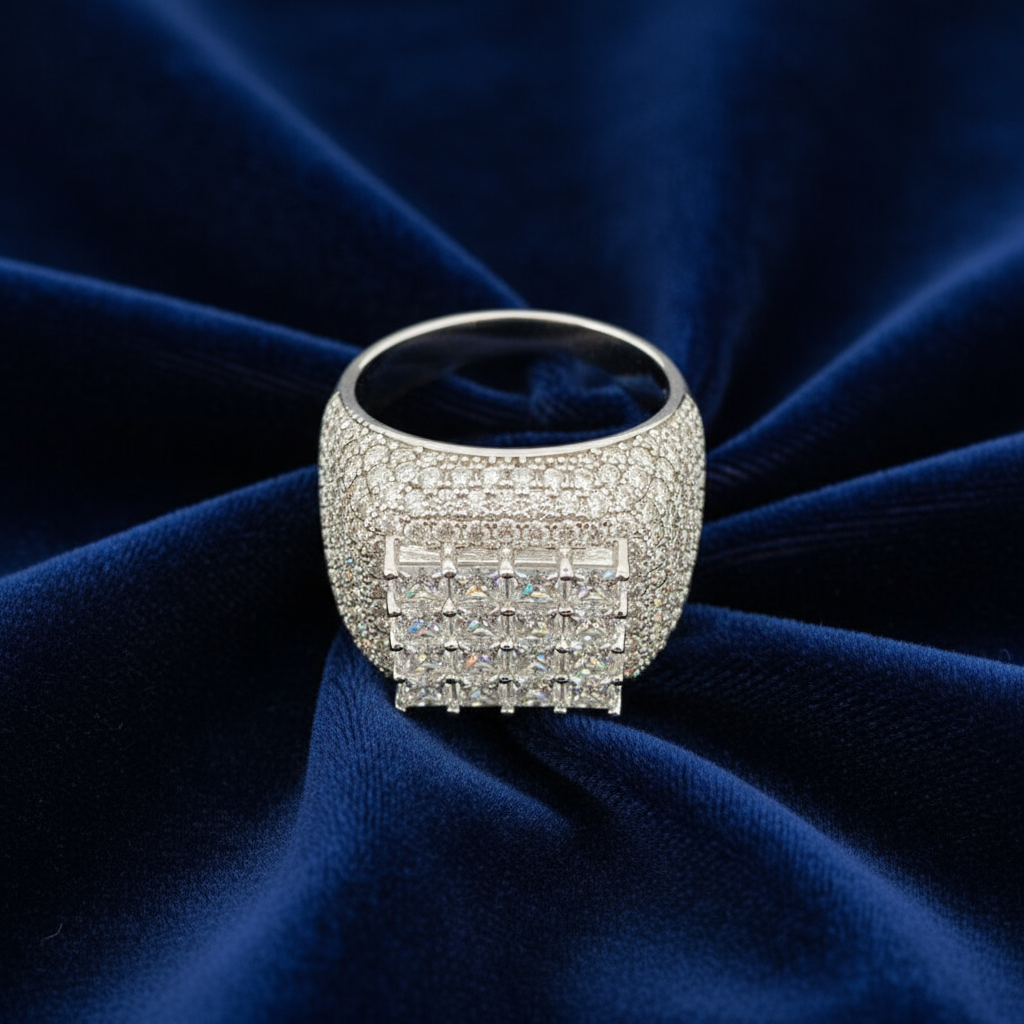 925 Silver Moissanite Ring at Flawless Jewelry