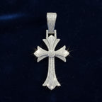 925 Silver Moissanite Cross Fine Pendant 5.78 CTW at Flawless Jewelry