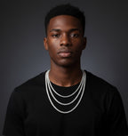 925 Silver Moissanite Tennis chain 2MM at Flawless Jewelry