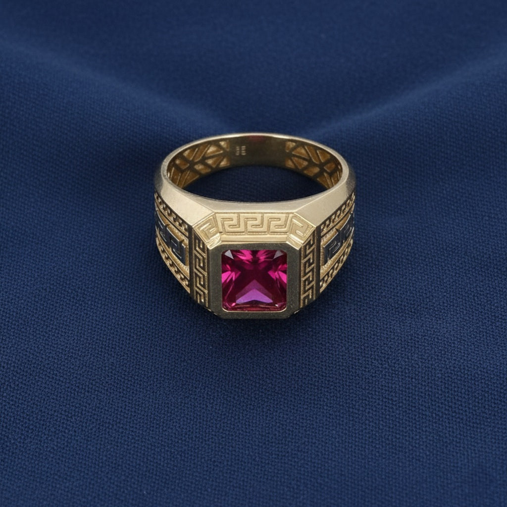 14K Gold Ruby Men’s Ring