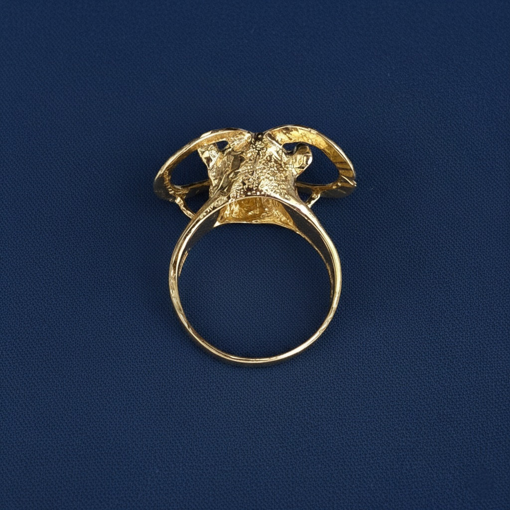 14K Gold GOAT Ring