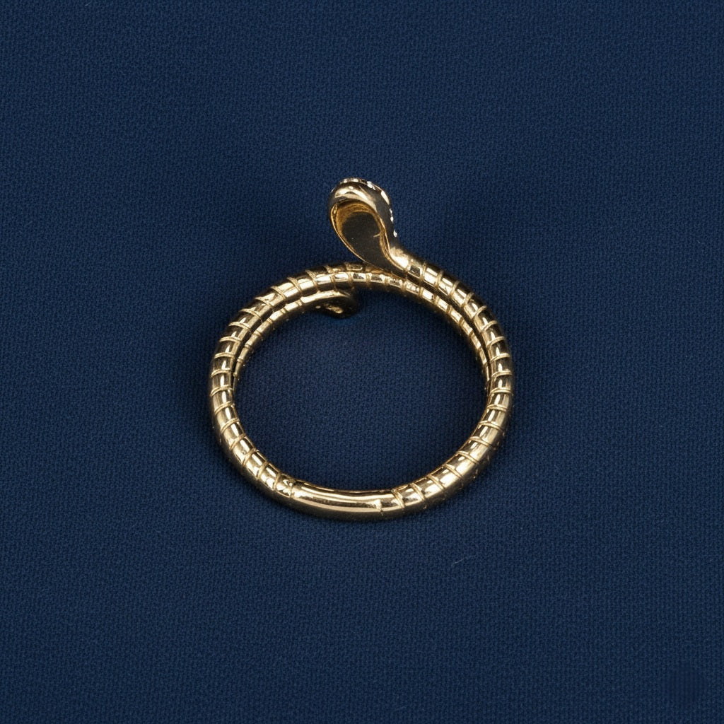 14k Gold Snake Ring