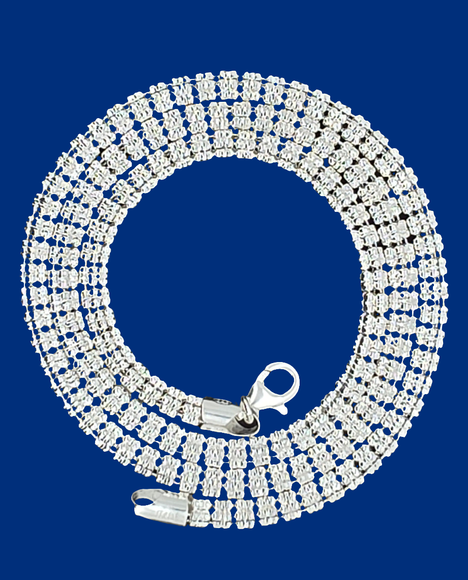 925 Silver Moissanite Chain 5MM