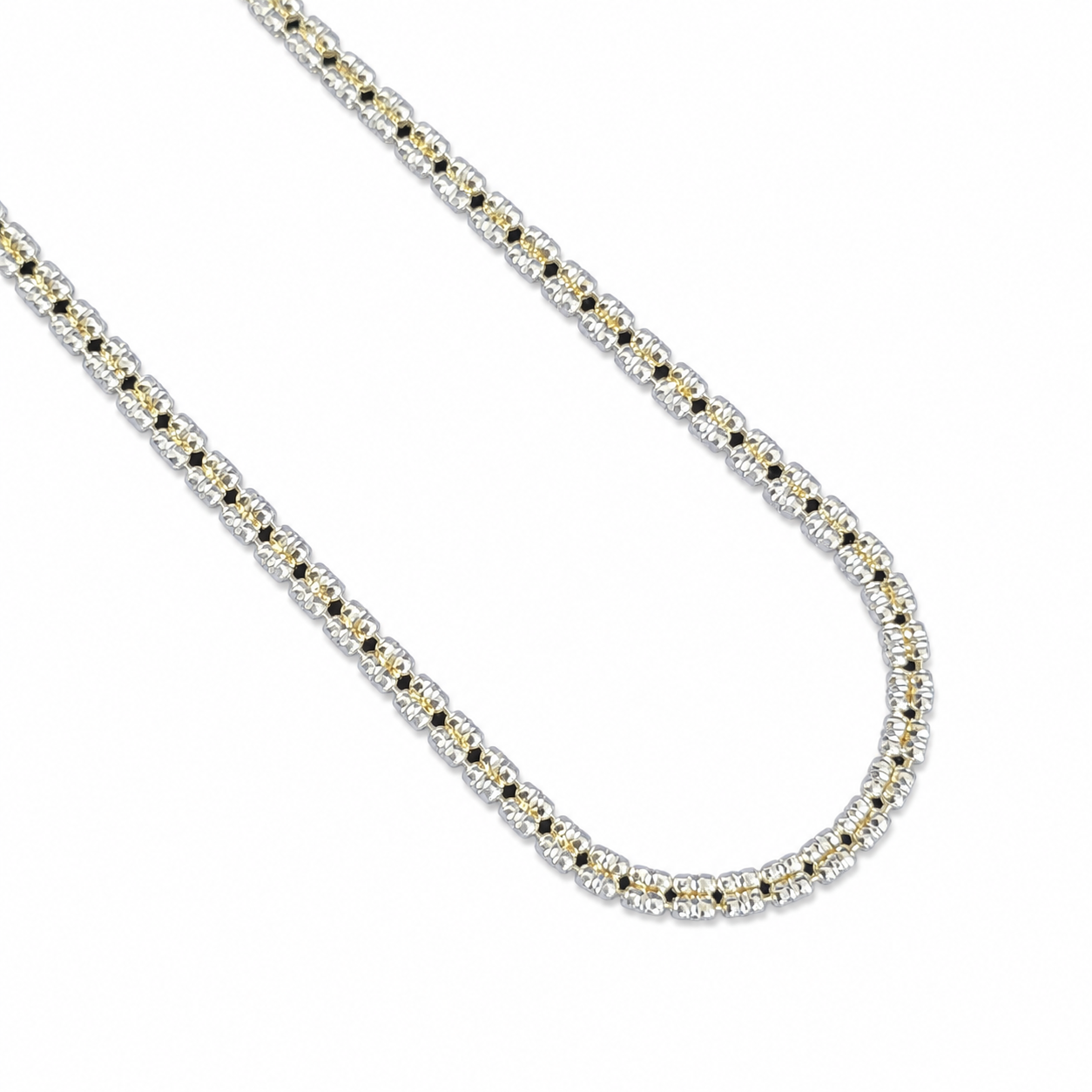 925 Sterling Silver Diamond-Cut Chain - view 2 on white background