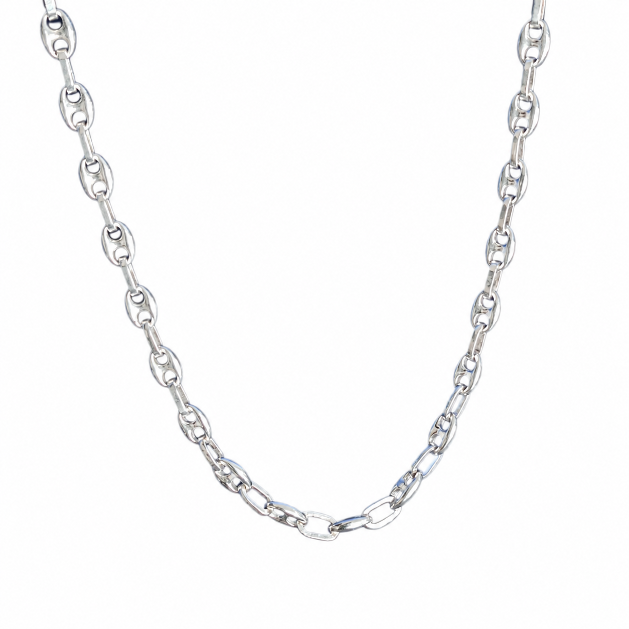 925 Sterling Silver Mariner Link Chain - view 1 on white background