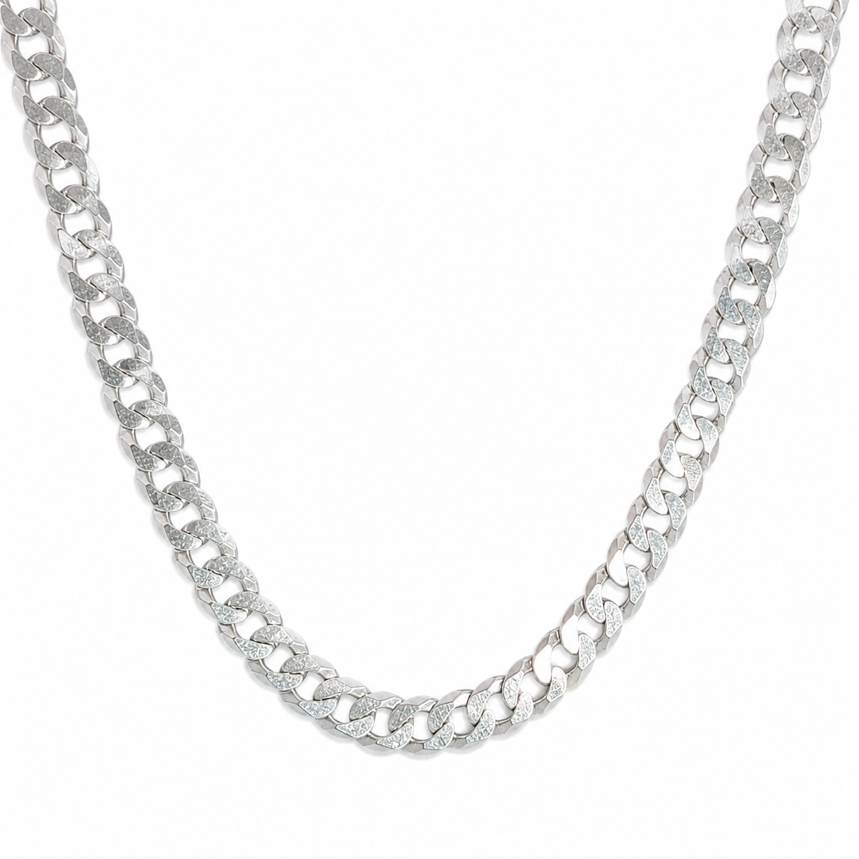 925 Sterling Silver Miami Cuban Chain - 10mm - view 1 on white background