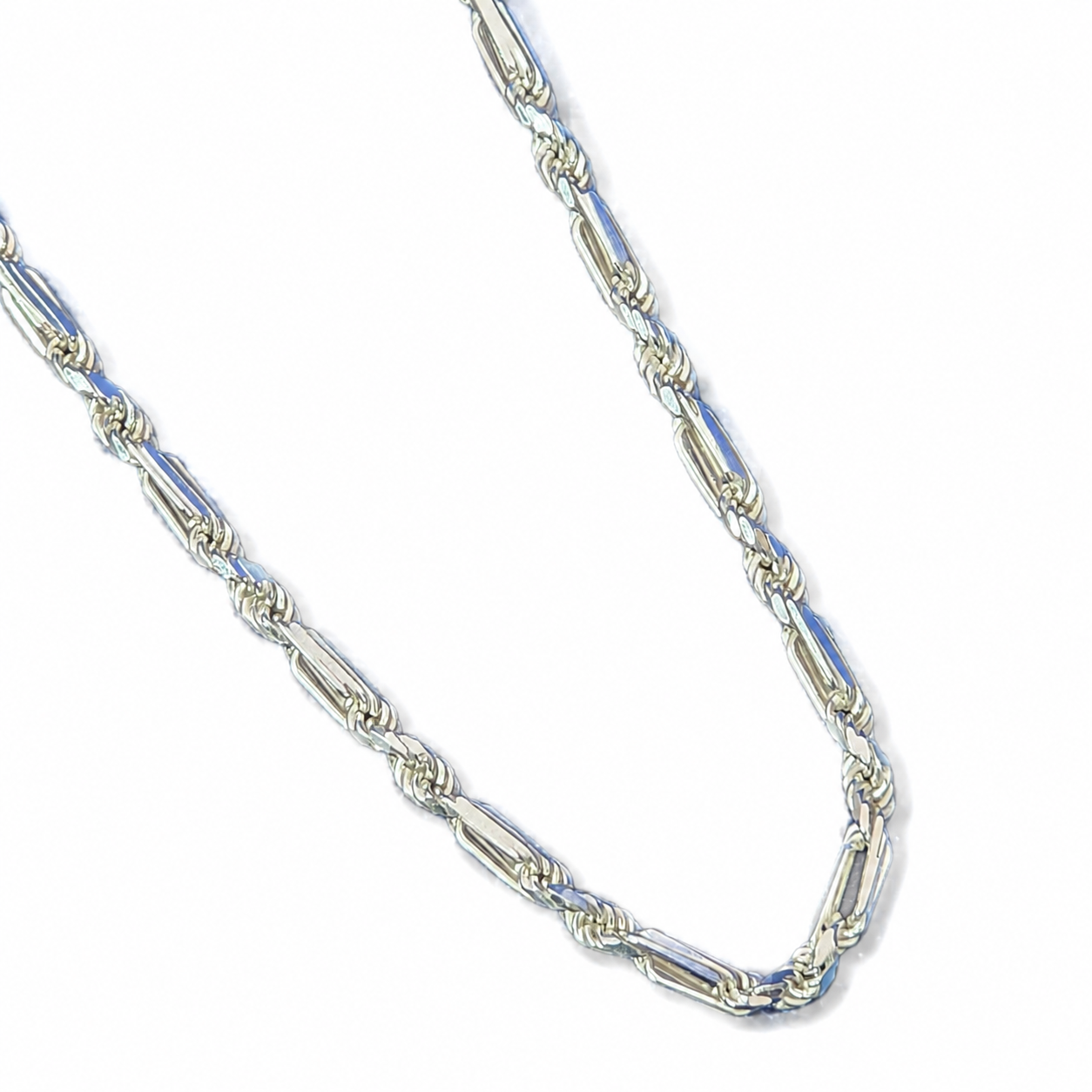 925 Sterling Silver Solid Milano Chain - view 2 on white background