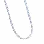 925 Sterling Silver Solid Rope Chain - view 1 on white background