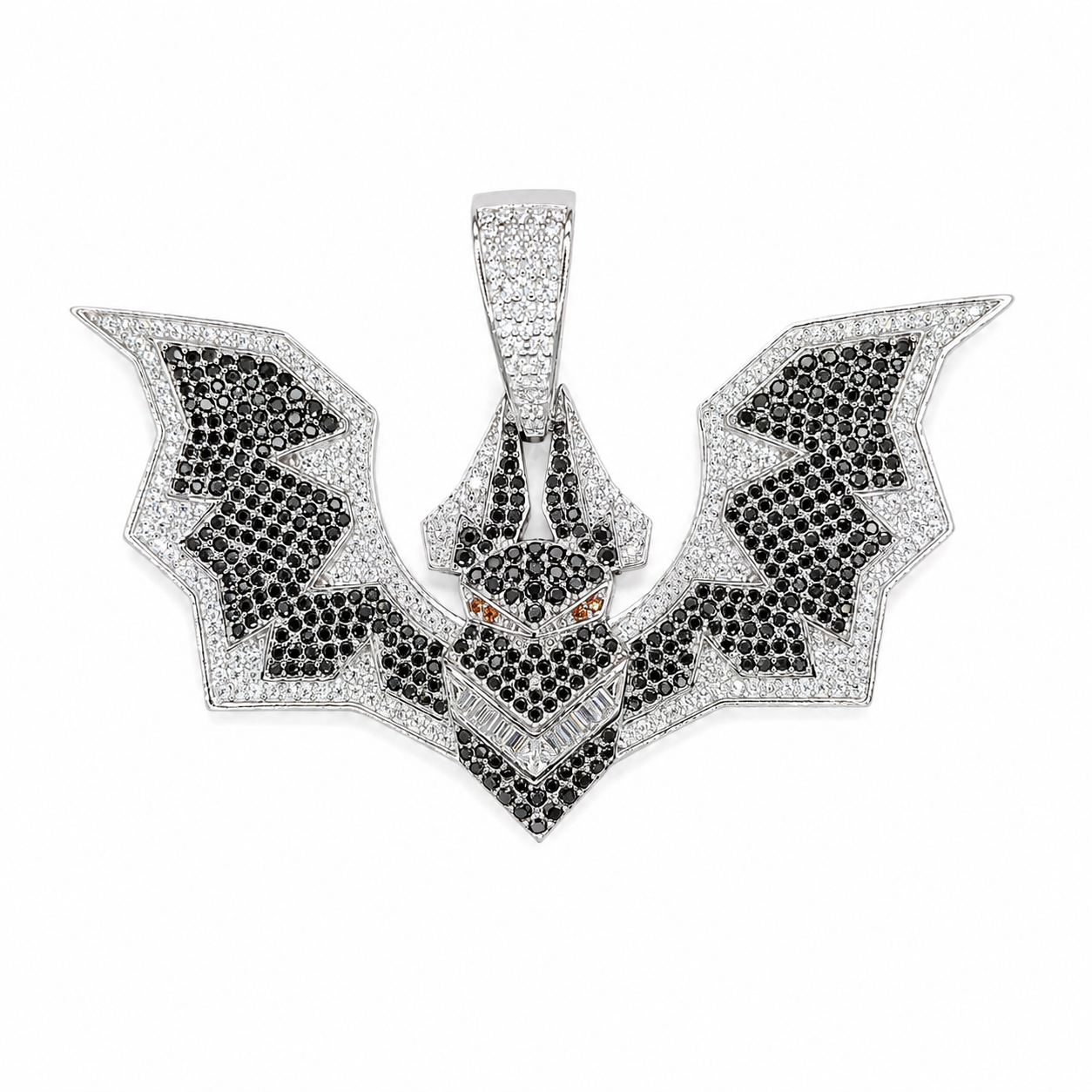 BAT custom pendant front view on clean white background