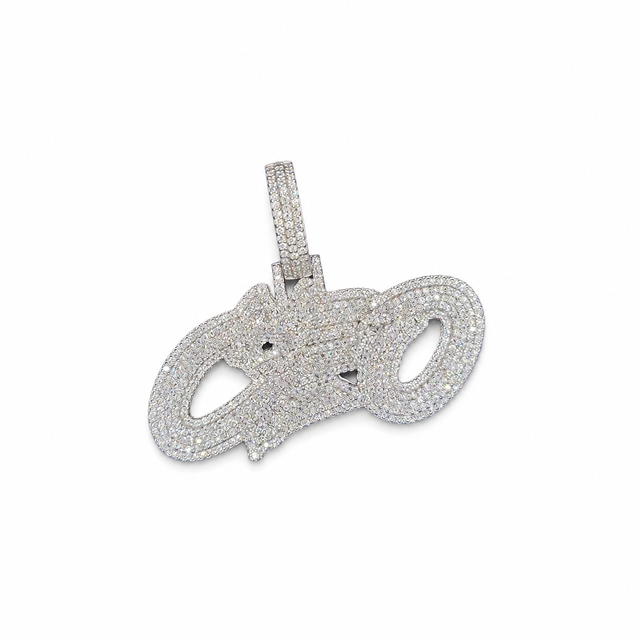 CEO custom pendant front view on clean white background