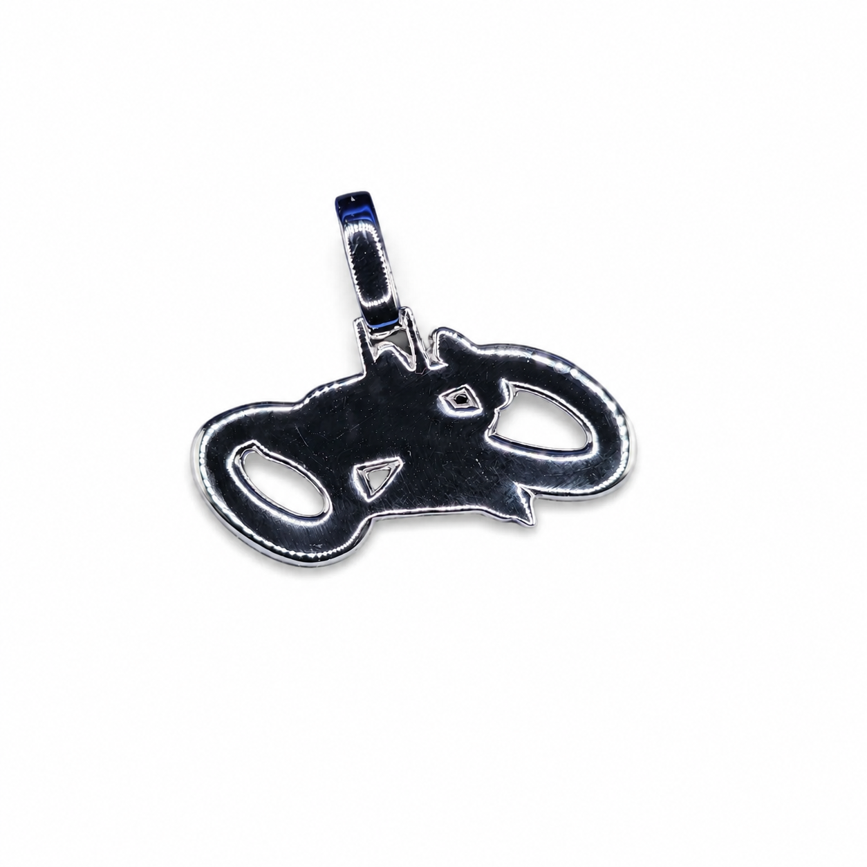 CEO custom pendant back view on clean white background
