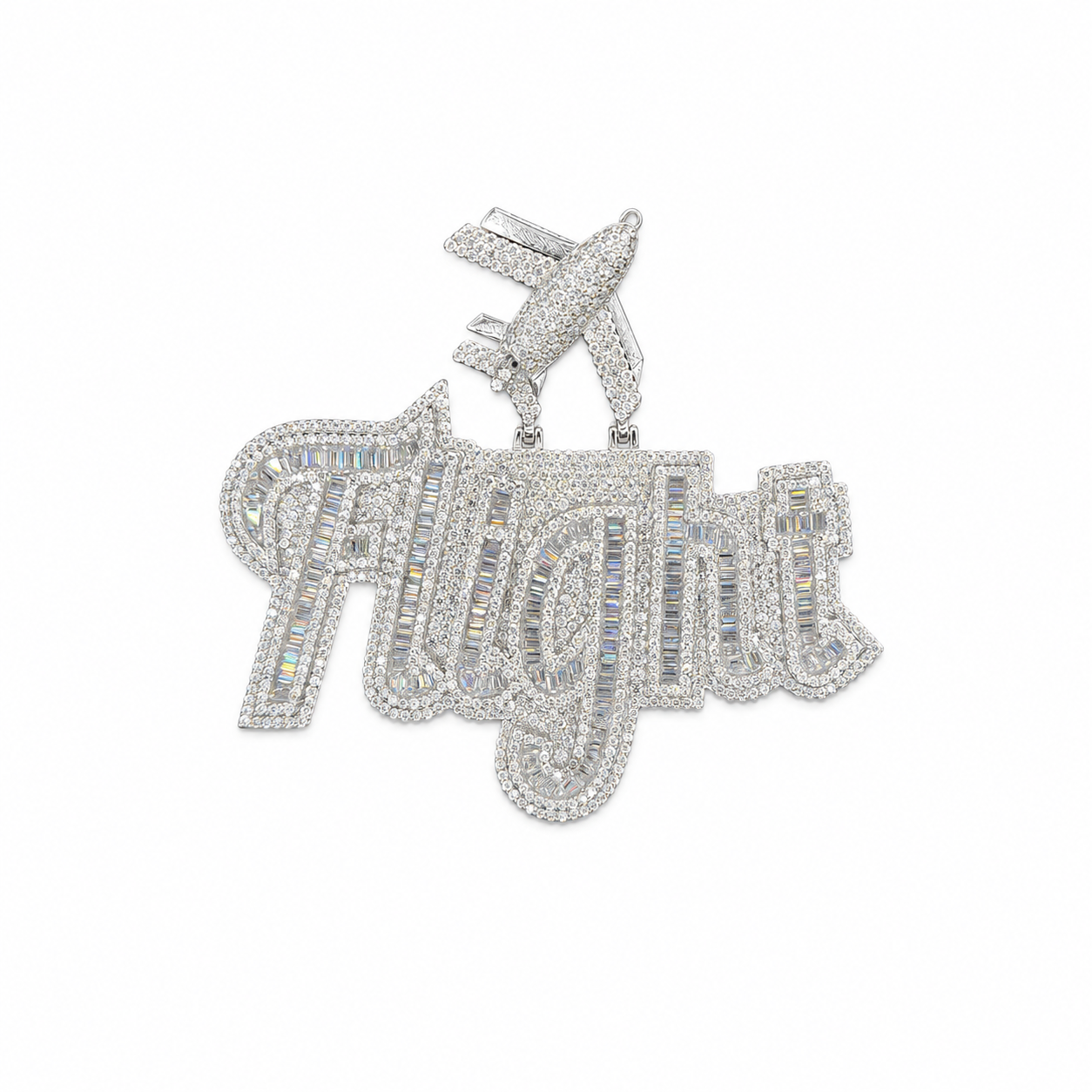 Flight custom pendant front view on clean white background