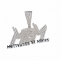 MBM custom pendant front view on clean white background