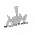 MBM custom pendant front view on clean white background
