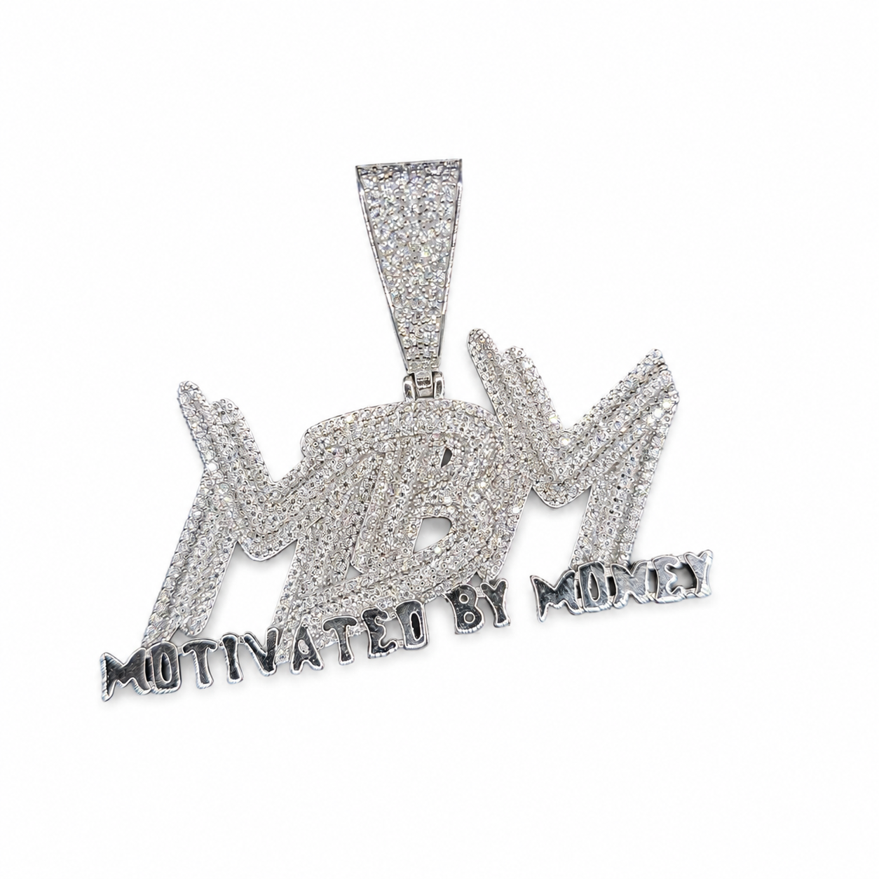 MBM custom pendant front view on clean white background