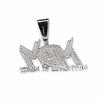 MBM custom pendant back view on clean white background