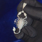 925 Silver Moissanite Scorpion Pendent.