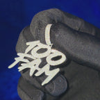 925 Silver Moissanite Custom 100 Fam Pendent.