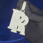 925 Silver Moissanite Custom RR Pendent.