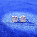 925 Silver Moissanite Clover Earrings. 10MM