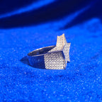 925 Silver Moissanite Star Ring