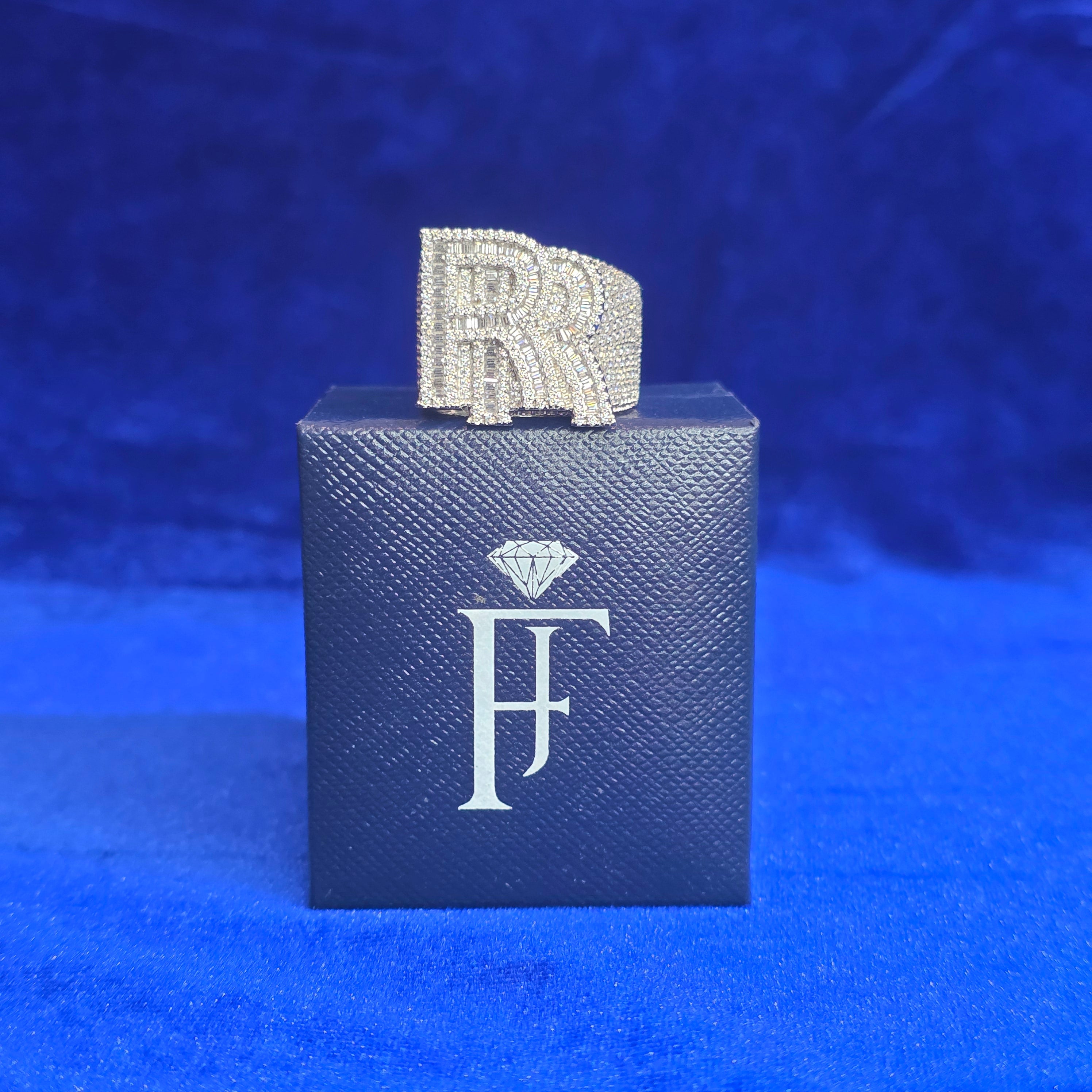 925 Silver Moissanite CUSTOM RR Ring.