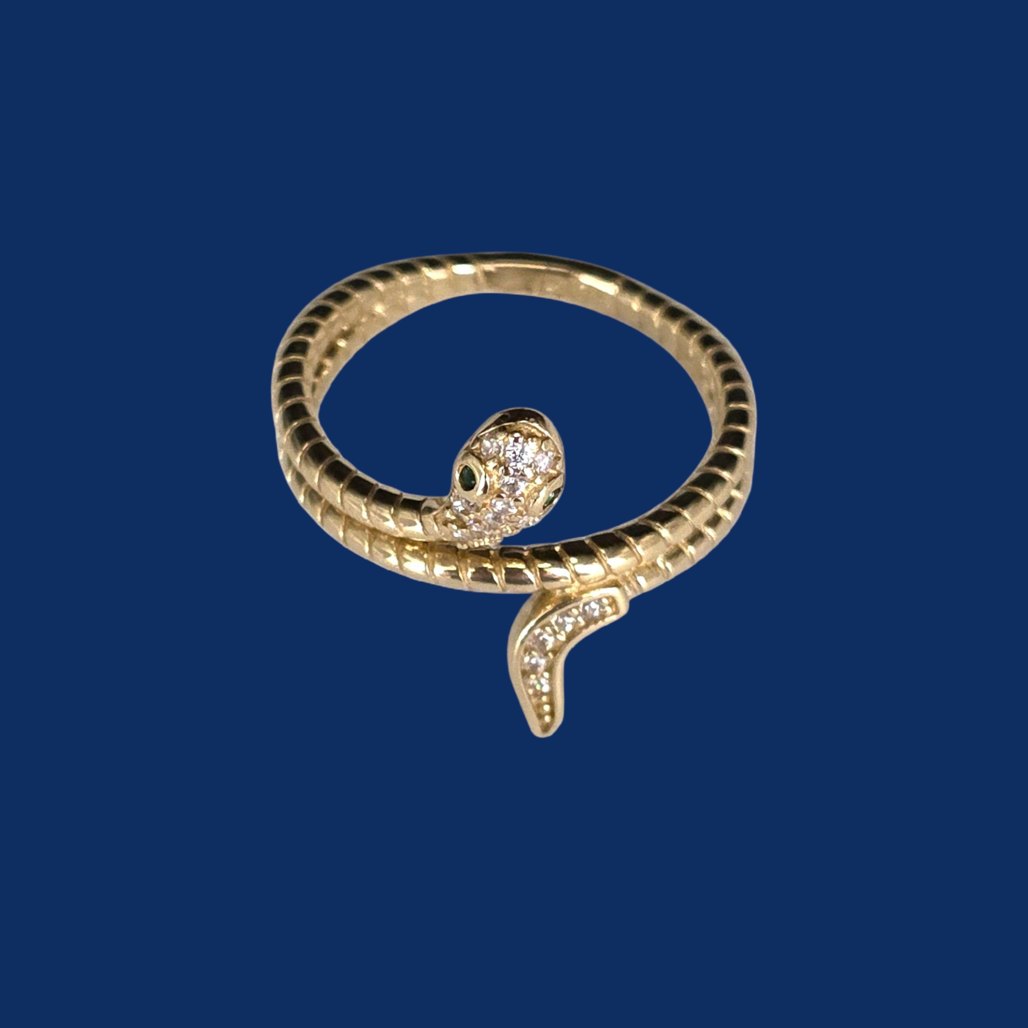 14k Gold Snake Ring