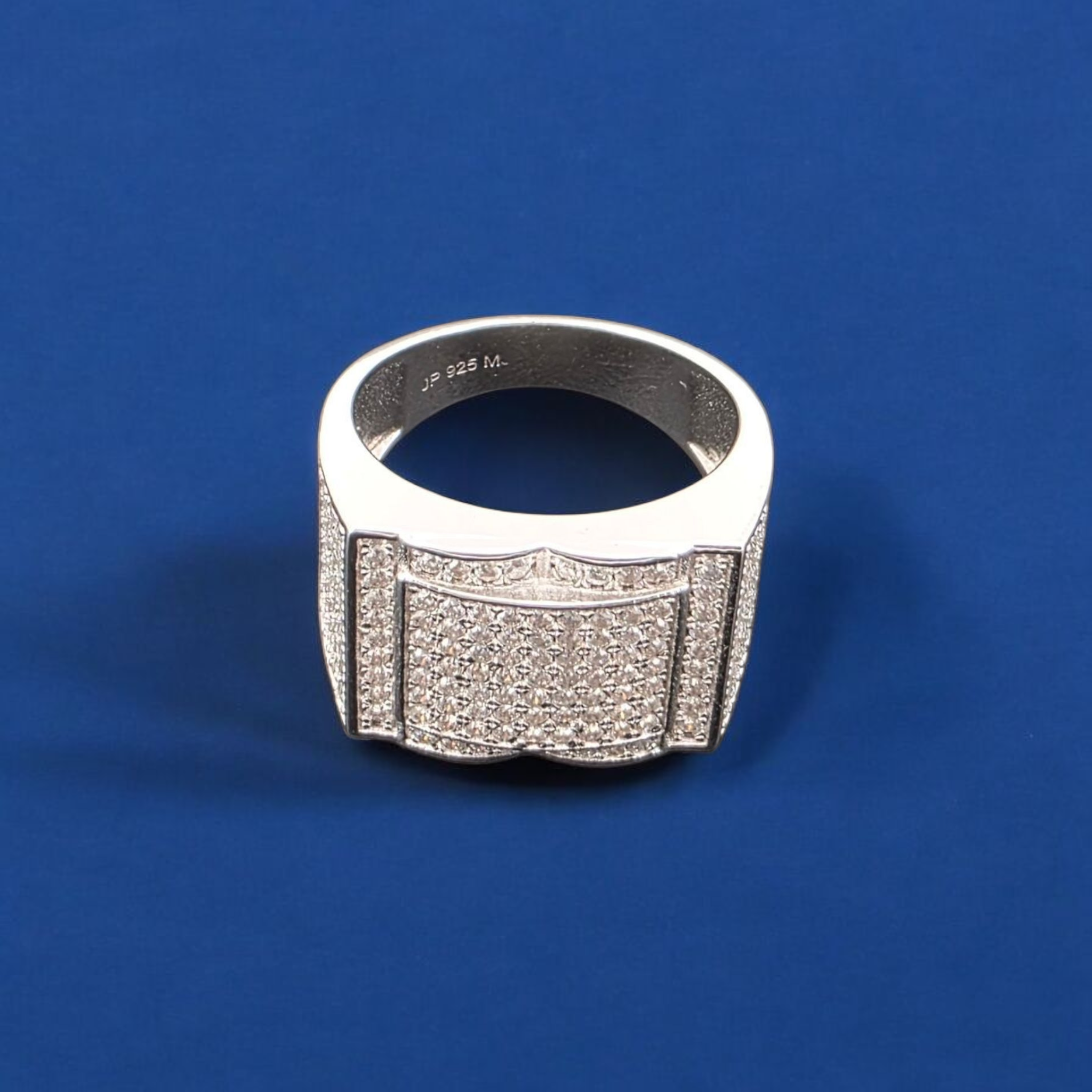 925 Silver Moissanite Square Ring