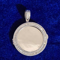 925 Silver Moissanite Baguette Memory Pendent