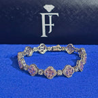 925 Silver Moissanite Colored Bracelet.