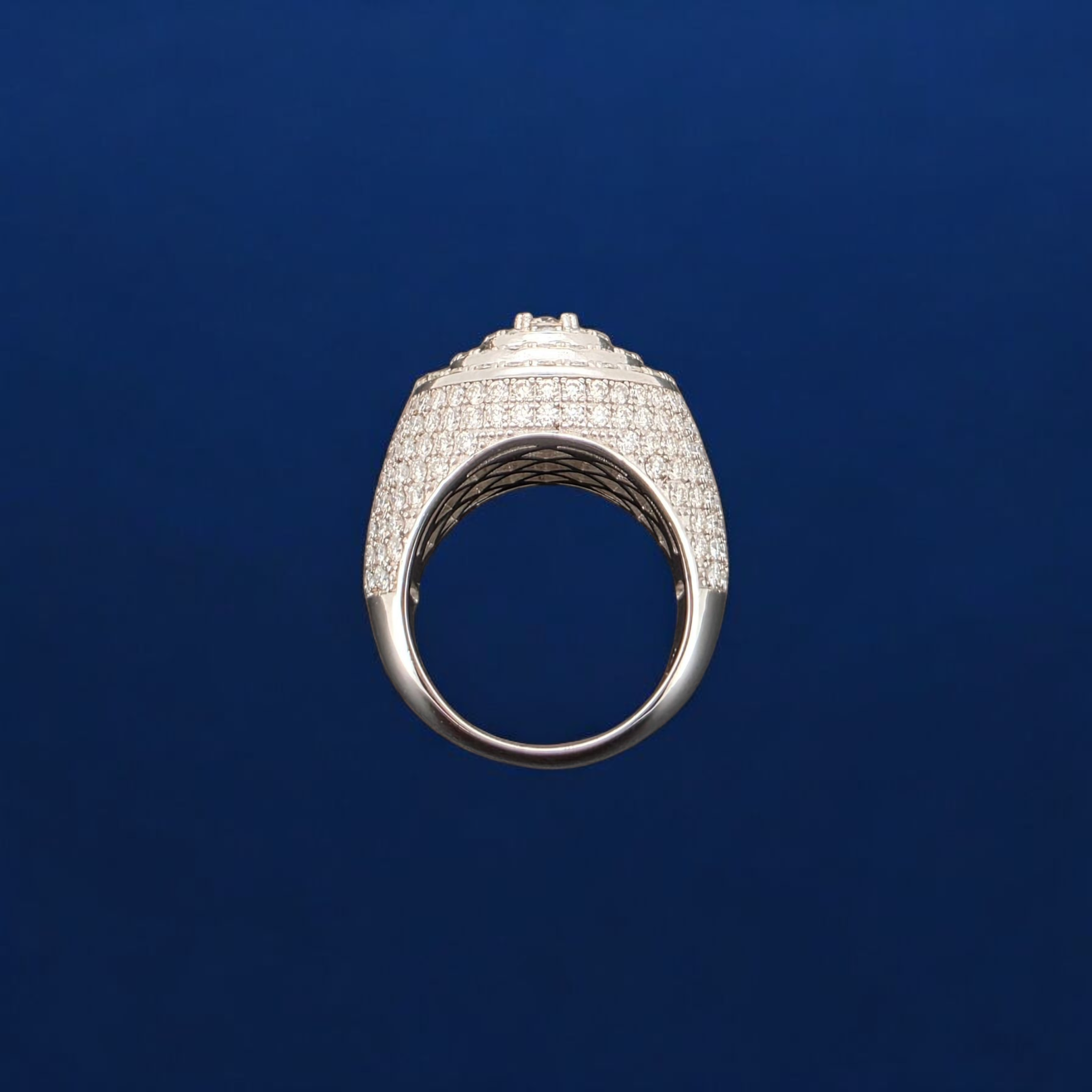 925 Silver Moissanite Signet Ring
