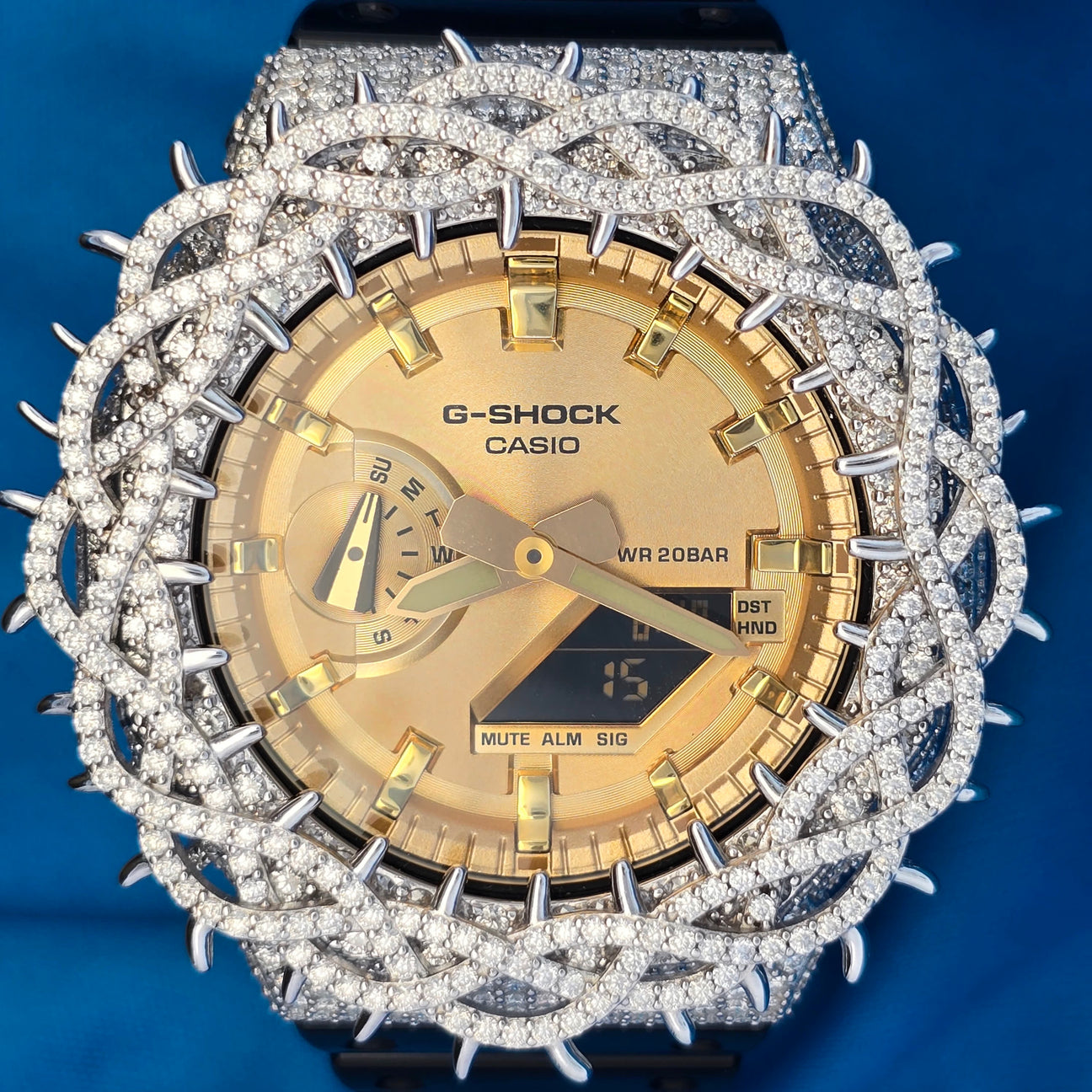 Custom Iced Out Casio G-Shock Moissanite
