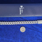 925 Silver Moissanite Bracelet 14MM