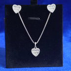 925 Silver Moissanite Set