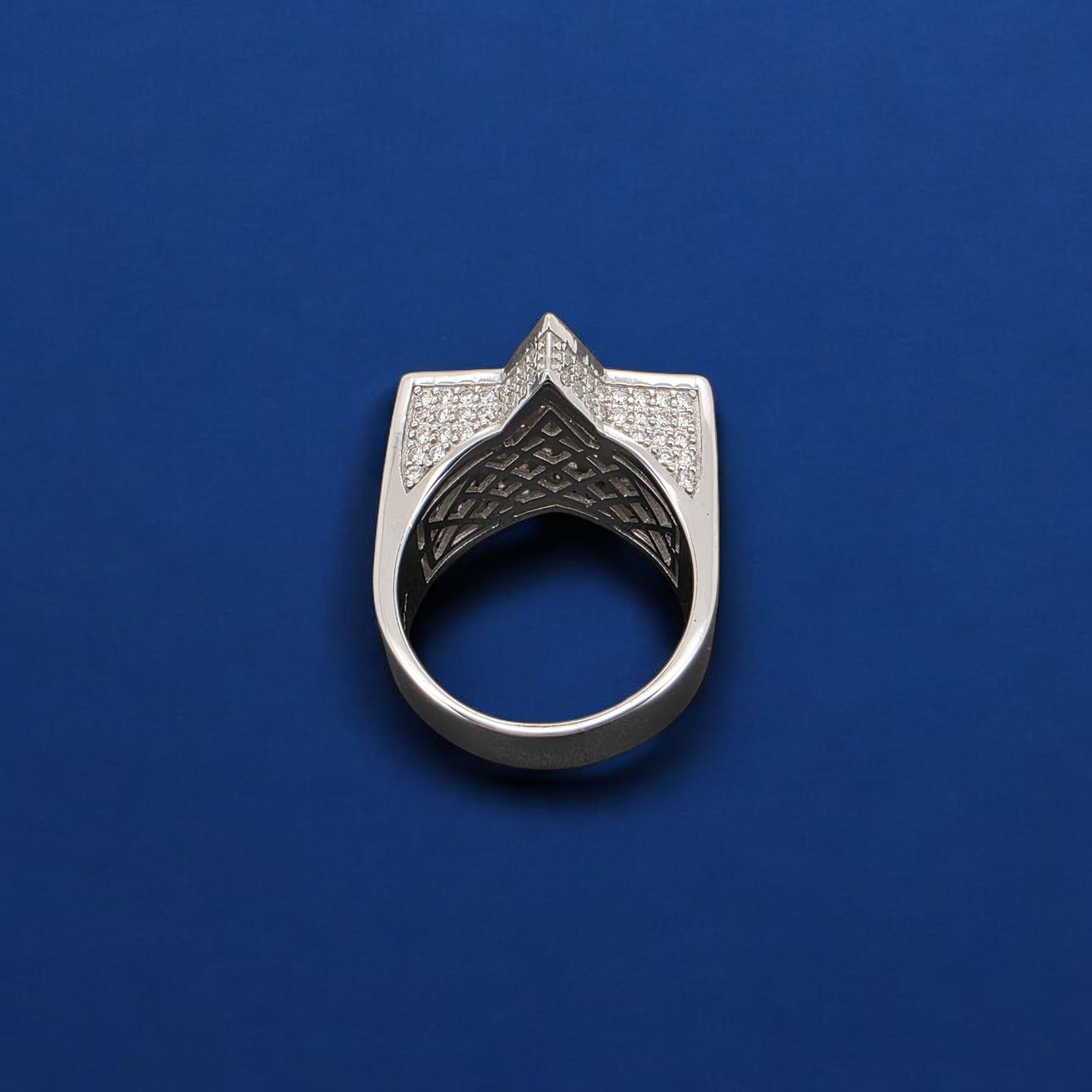 925 Silver Moissanite Star Ring