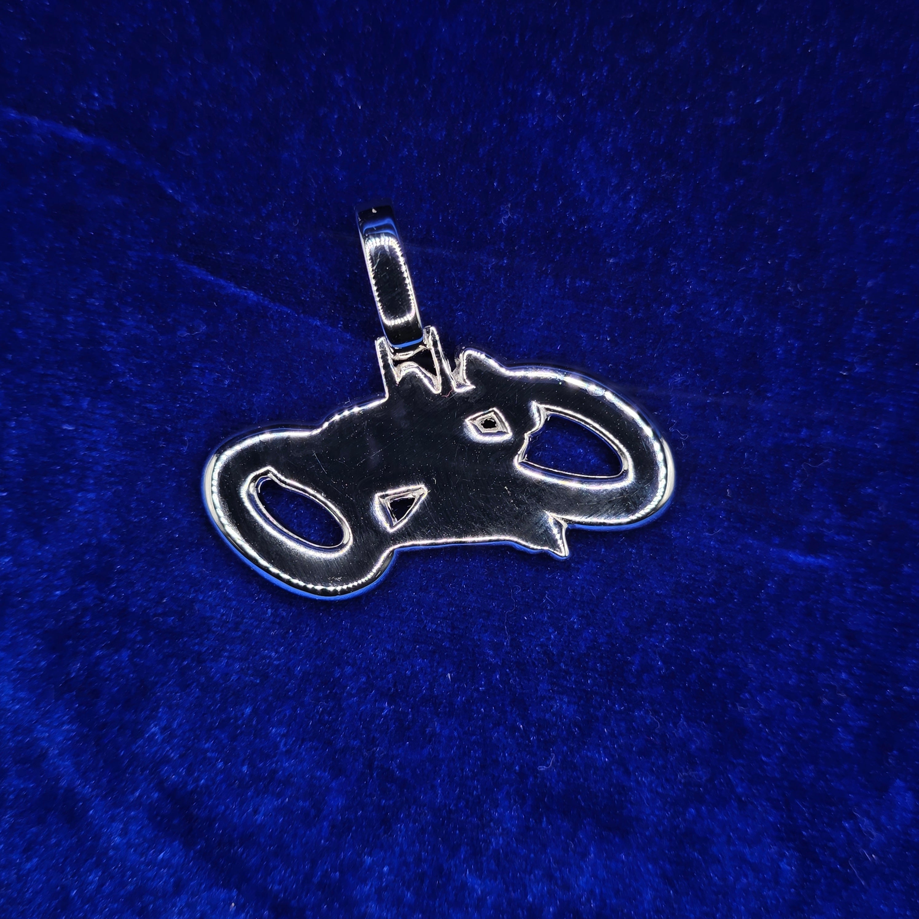925 Silver Moissanite Custom CEO Pendent.