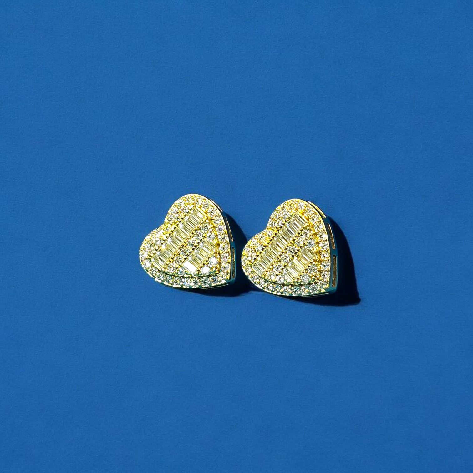 925 Silver Moissanite Heart Earrings 0.91 CTW