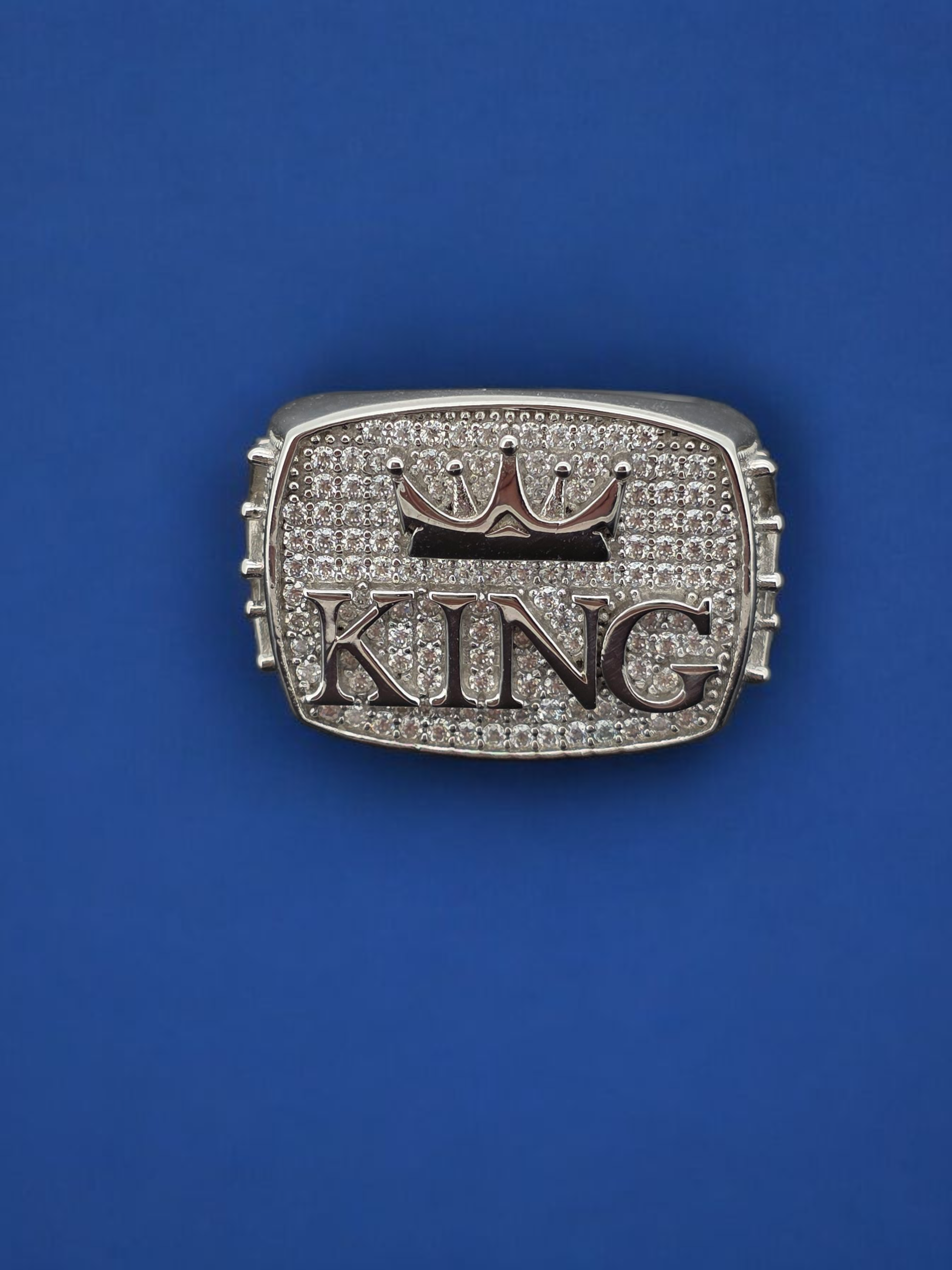 925 Silver Moissanite King Ring