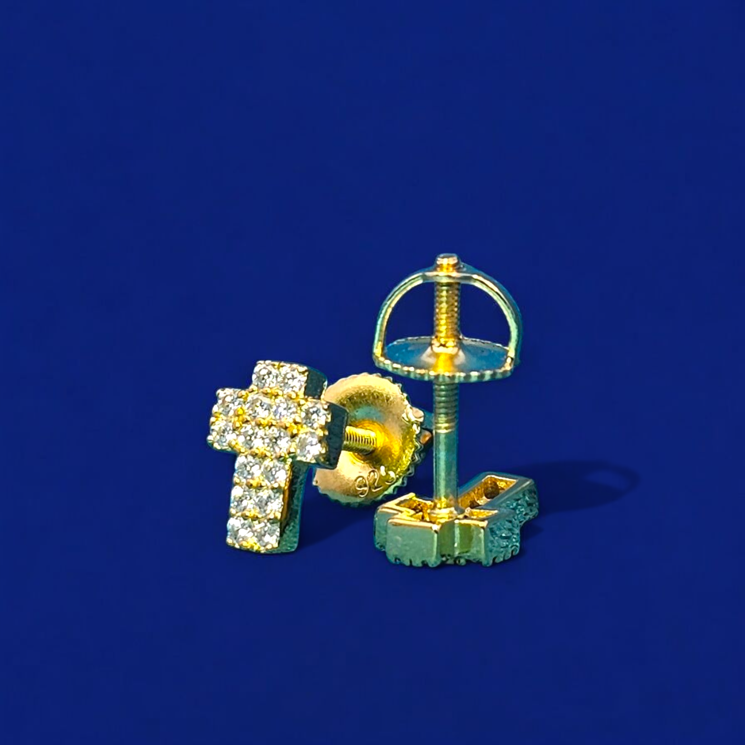 925 Silver Moissanite Square Earring 0.69 CTW