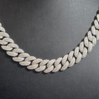 925 Silver Moissanite Miami Cuban Solid 12MM